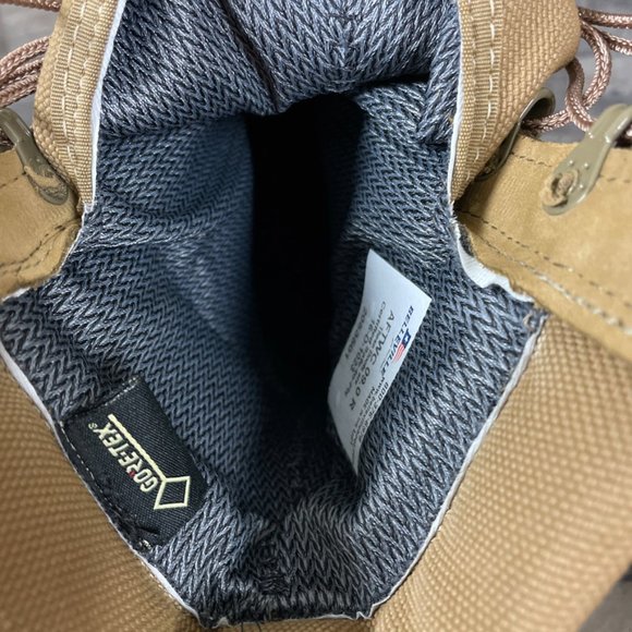 Belleville GoreTex Mens 9 R Tan Suede Vibram Military Composite Toe Combat Boots - Picture 9 of 12